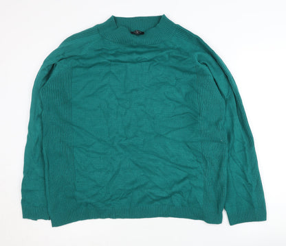 Womens UK Size XL Emreco Green Pullover Jumper