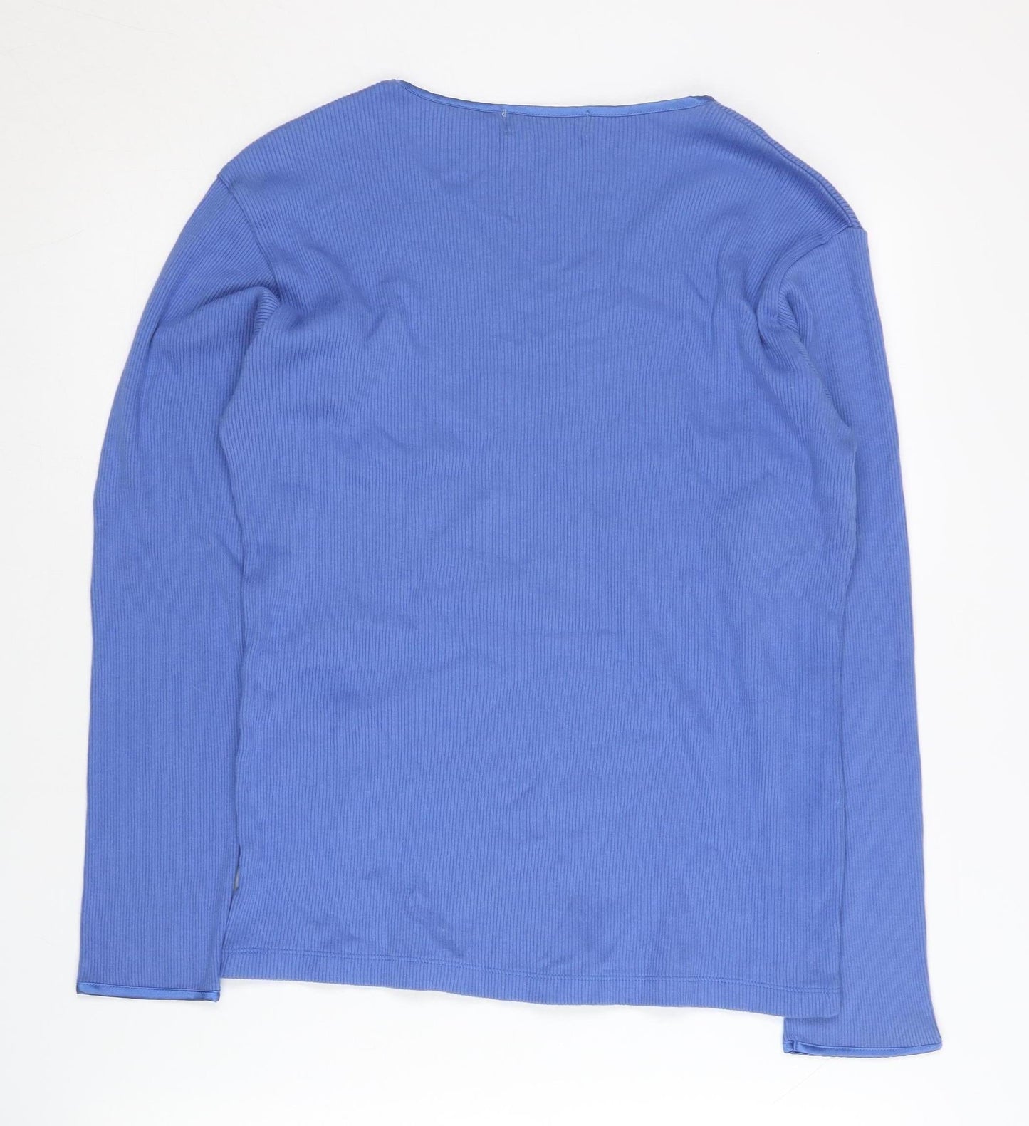 Womens UK Size M Eddie Bauer Blue Pullover Jumper