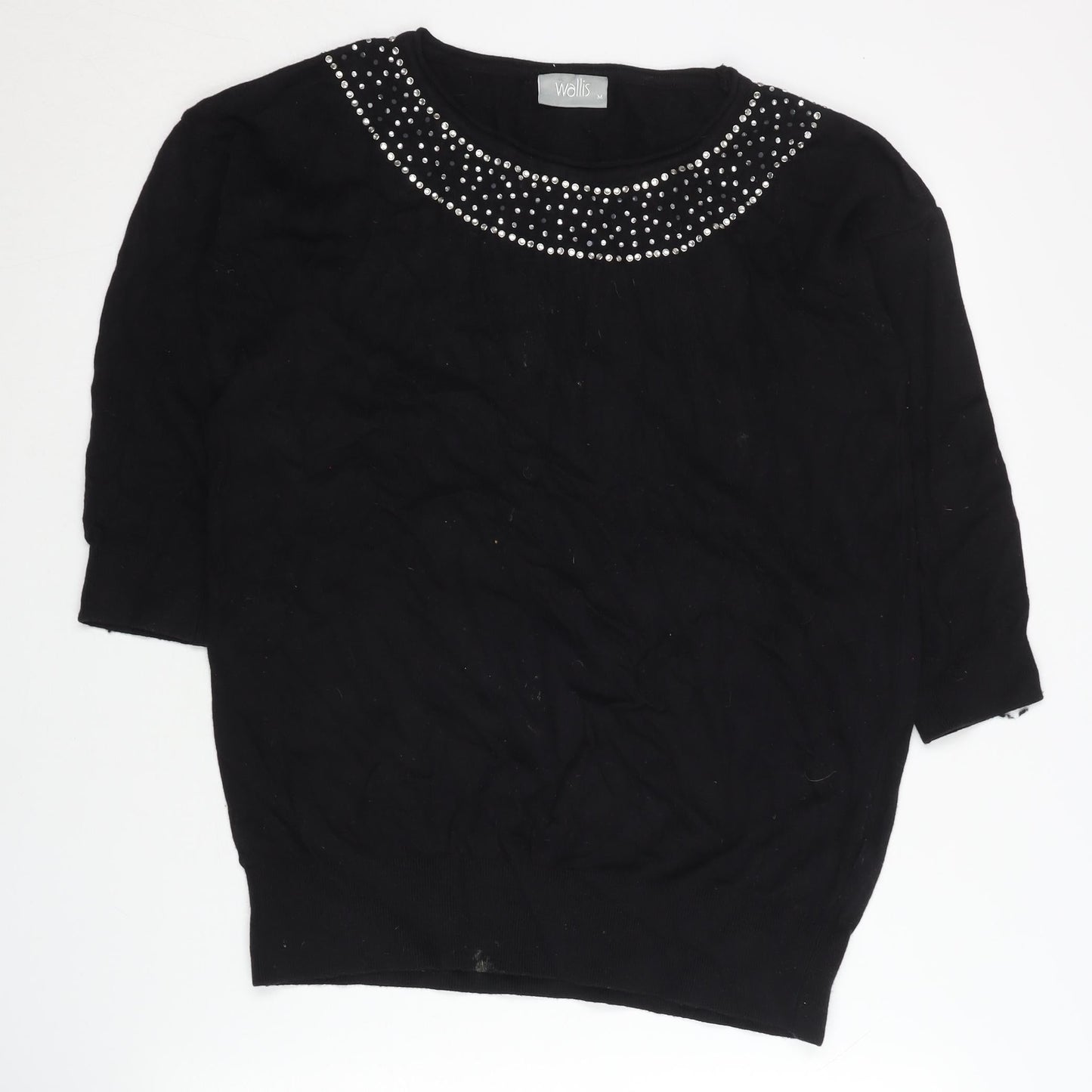 Womens UK Size M Wallis Black Pullover Jumper