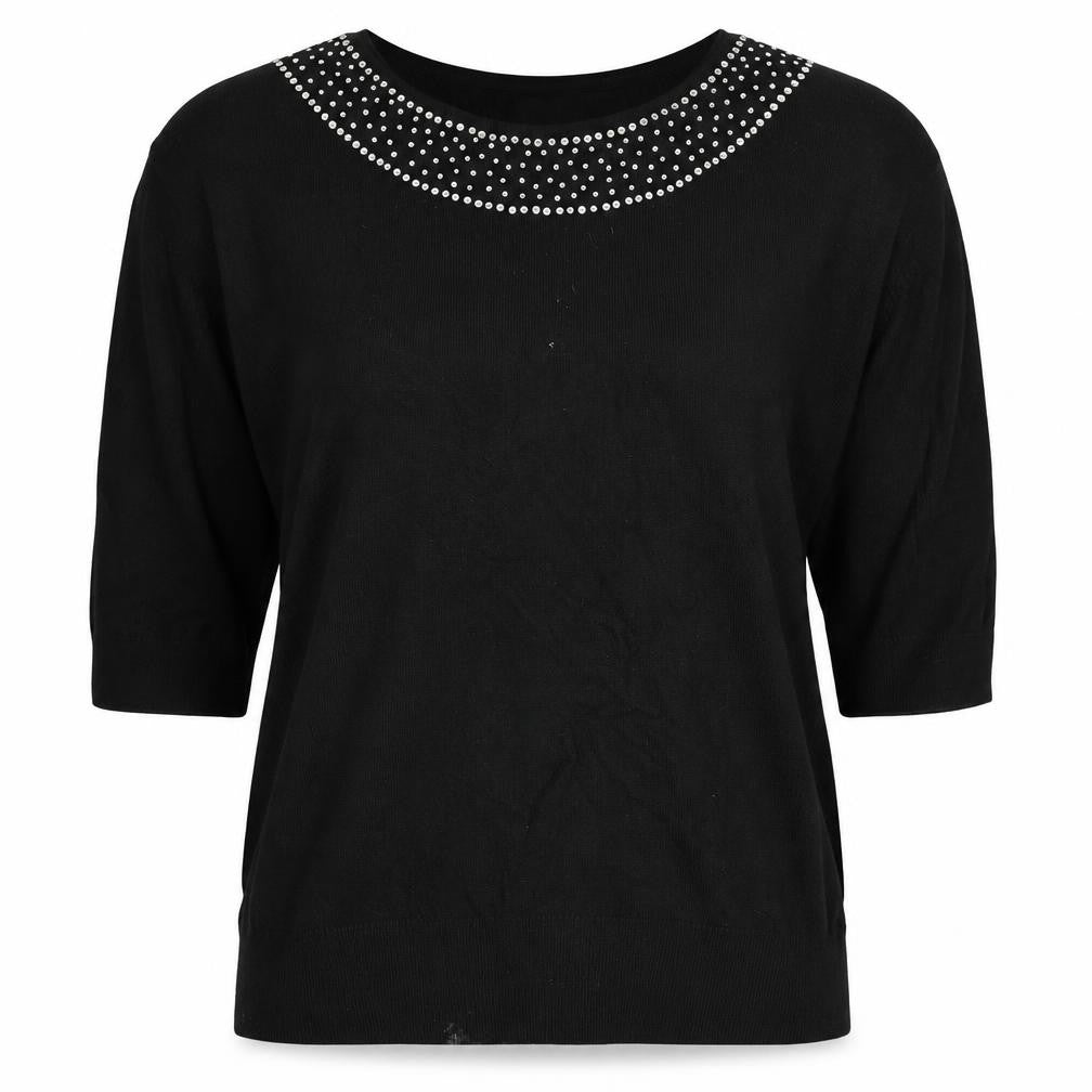 Womens UK Size M Wallis Black Pullover Jumper