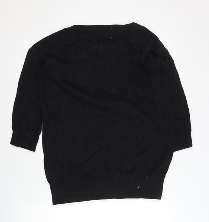 Womens UK Size M Wallis Black Pullover Jumper