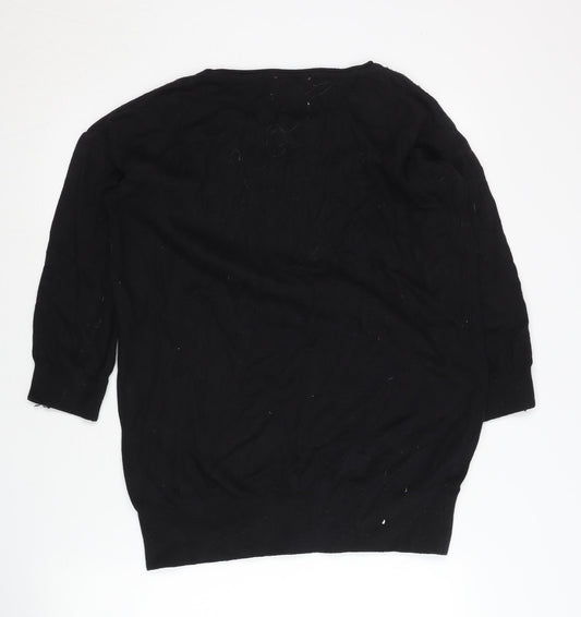 Womens UK Size M Wallis Black Pullover Jumper
