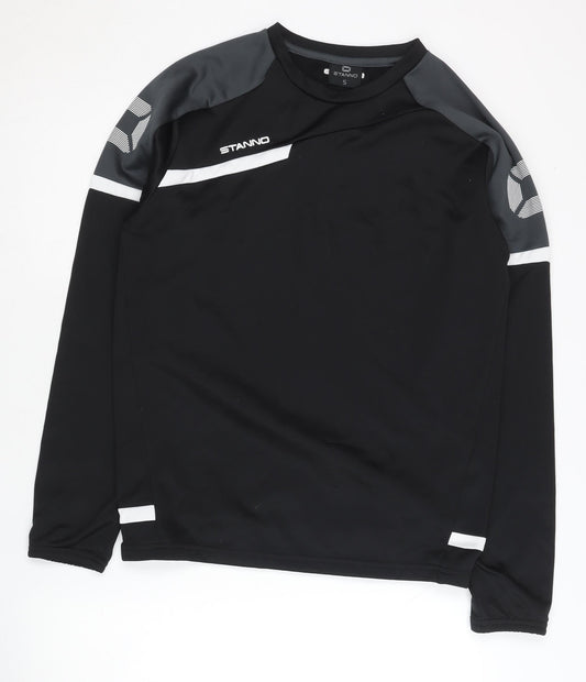 Stanno Men's Black Pullover - Size S, Polyester