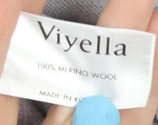 Womens UK Size S Viyella Grey Cardigan Jumper