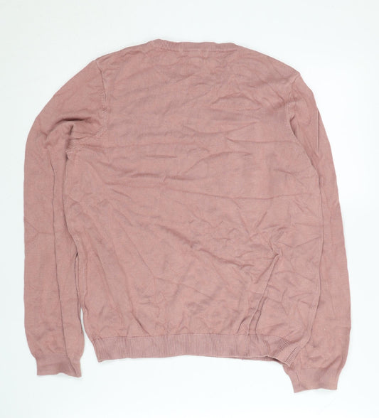 H&M Women's Pink Crew Neck Jumper, M
