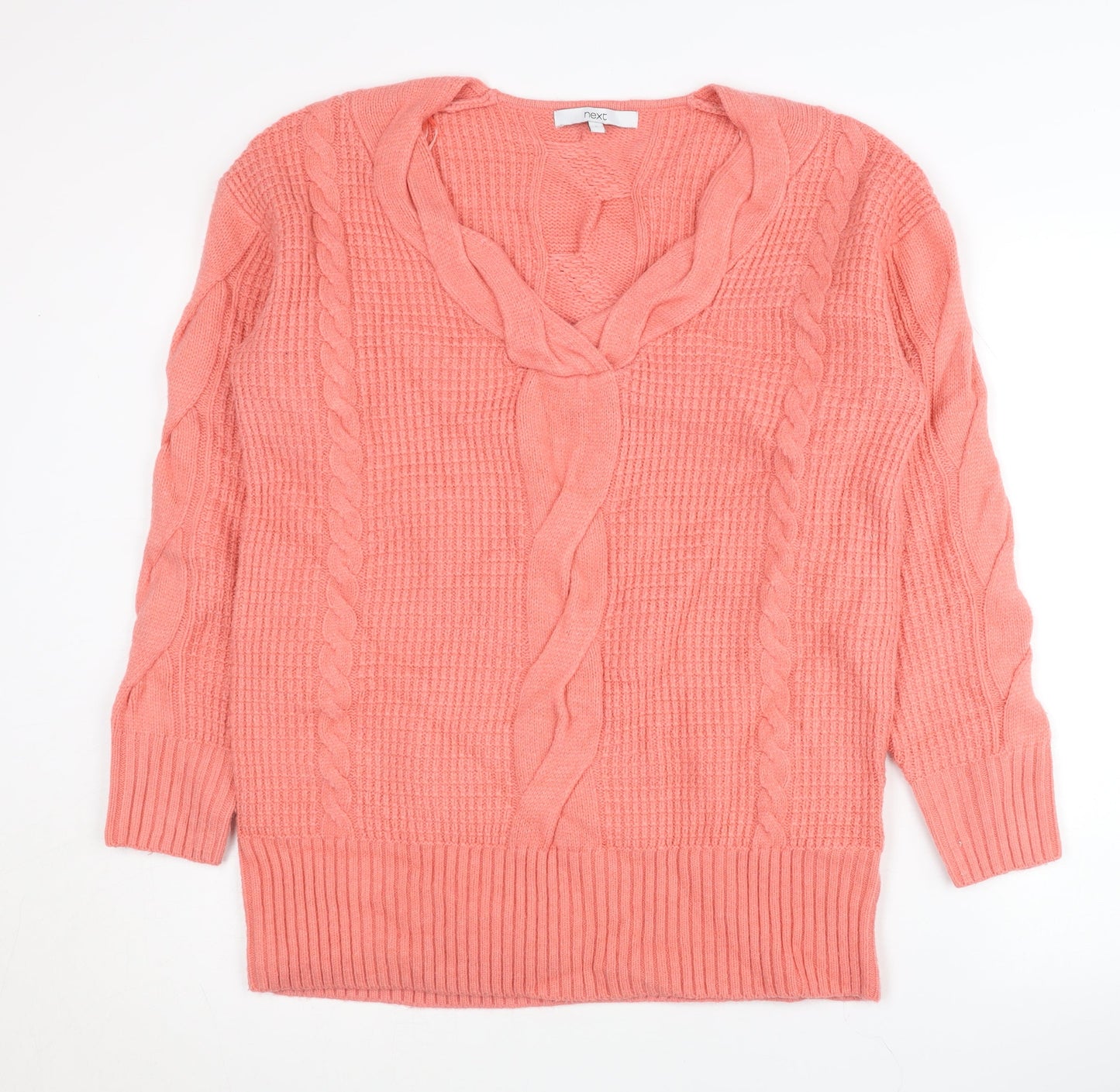 Womens UK Size S NEXT Pink Pullover Jumper