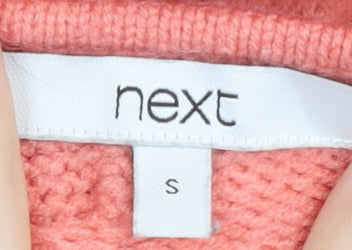 Womens UK Size S NEXT Pink Pullover Jumper