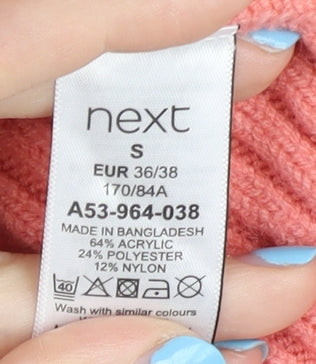 Womens UK Size S NEXT Pink Pullover Jumper