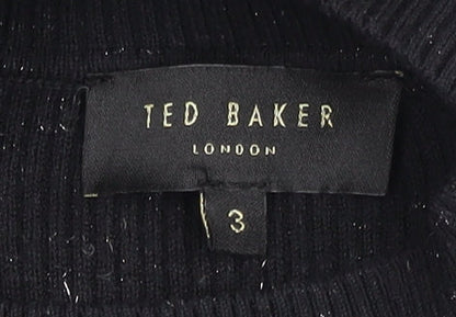Womens UK Size M Ted Baker Black Pullover Jumper