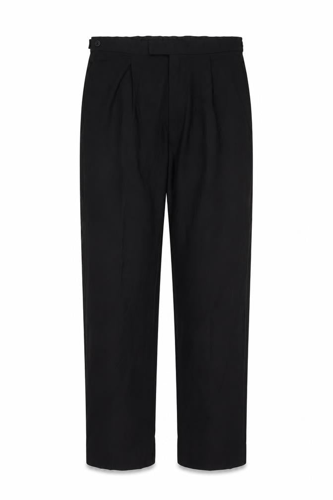 Front view of Marks & Spencer Black Men's Trousers, size 34, Formal Wear