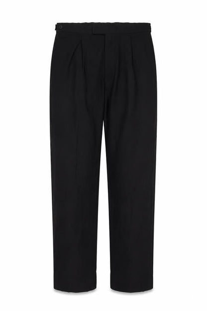 Front view of Marks & Spencer Black Men's Trousers, size 34, Formal Wear