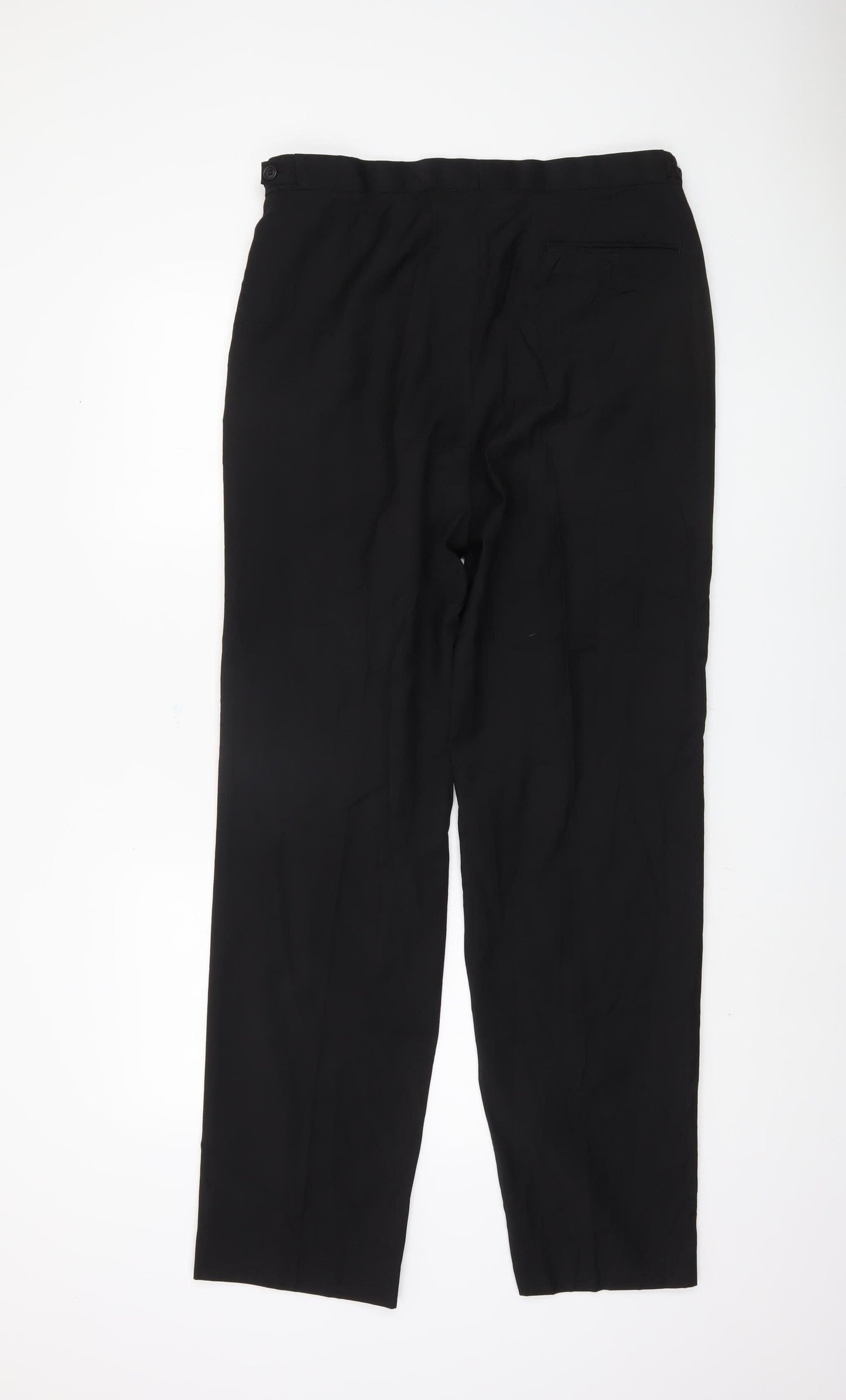 Marks and Spencer Black Men's Trousers, Size 34, Formal Wear