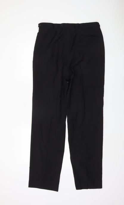 Marks and Spencer Black Men's Trousers, Size 34, Formal Wear