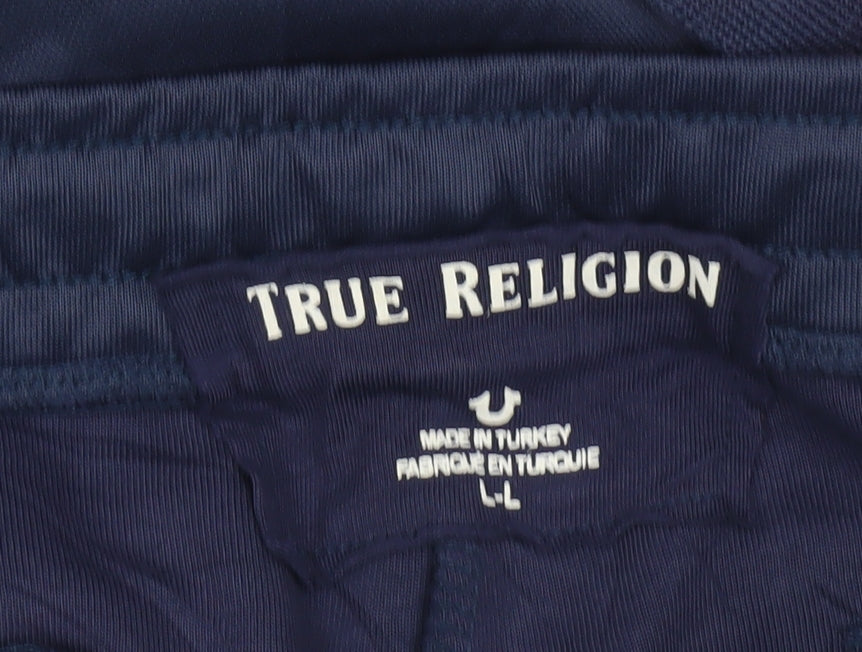 True Religion Men's Blue Jogger Trousers - L