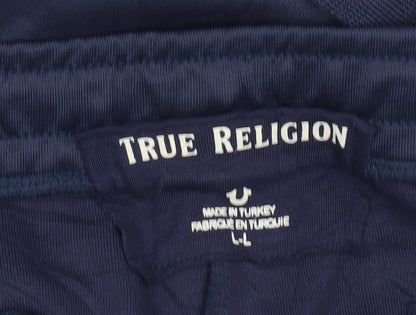 True Religion Men's Blue Jogger Trousers - L