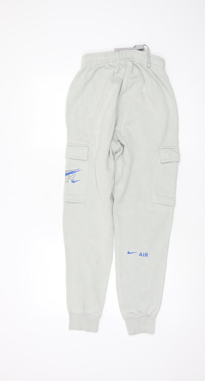 Womens UK Size XS Nike Relaxed Fit Cargo Grey Trousers