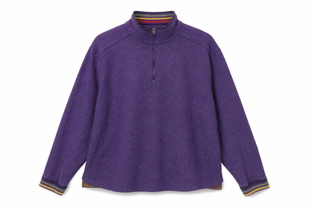 Front view of Robert Graham Purple Pullover Sweatshirt L unisex