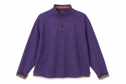 Front view of Robert Graham Purple Pullover Sweatshirt L unisex