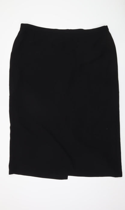 Bella Figura Women's Black Pencil Skirt Size 4