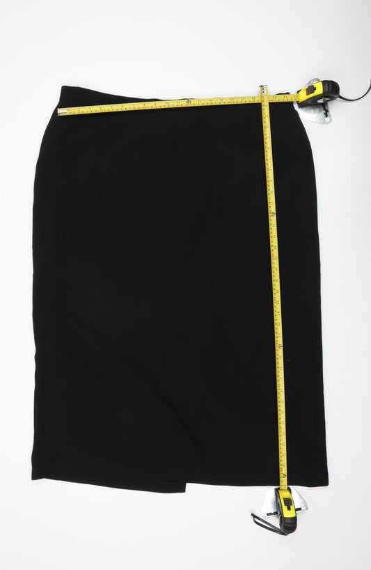 Bella Figura Women's Black Pencil Skirt Size 4