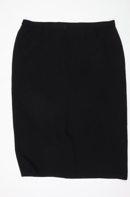 Bella Figura Women's Black Pencil Skirt Size 4