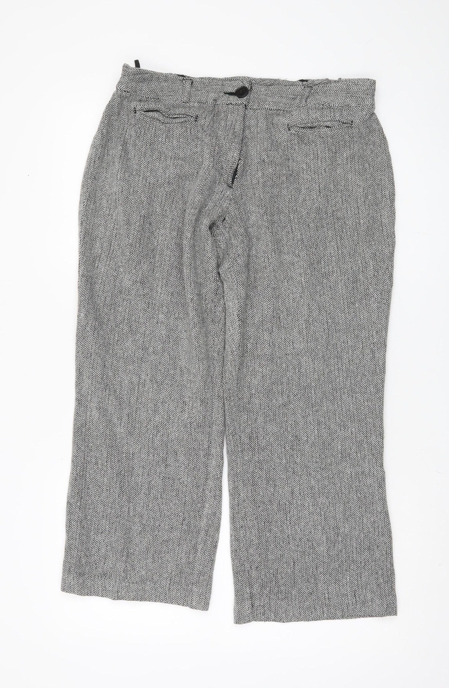 Womens UK Size 16 Cotton Traders Regular Fit  Grey Trousers