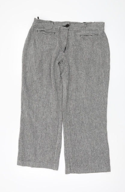 Womens UK Size 16 Cotton Traders Regular Fit  Grey Trousers