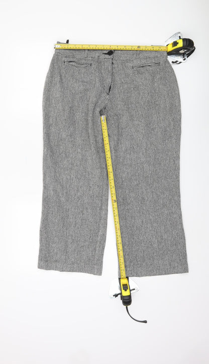 Womens UK Size 16 Cotton Traders Regular Fit  Grey Trousers