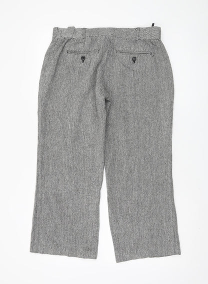 Womens UK Size 16 Cotton Traders Regular Fit  Grey Trousers