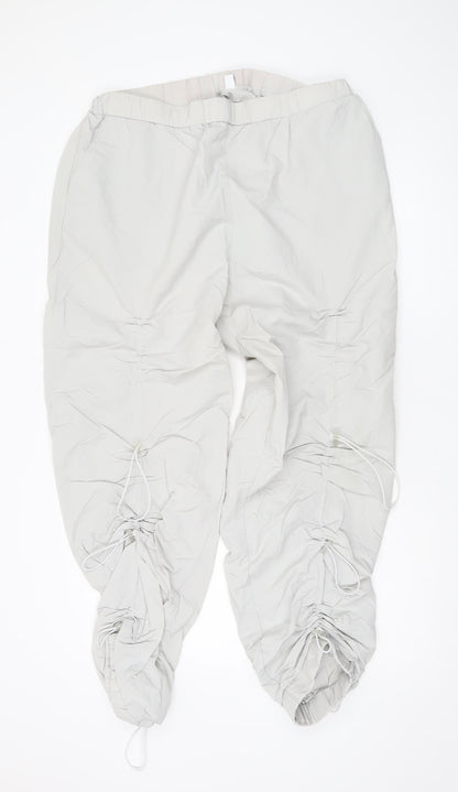 Womens UK Size 18 COLLUSION Relaxed Fit Cargo Grey Trousers