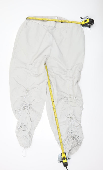 Womens UK Size 18 COLLUSION Relaxed Fit Cargo Grey Trousers