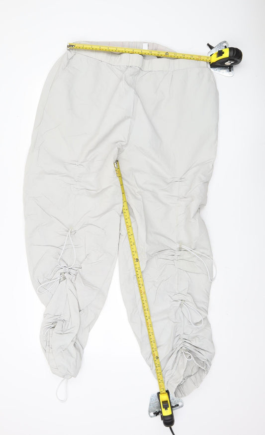 Womens UK Size 18 COLLUSION Relaxed Fit Cargo Grey Trousers