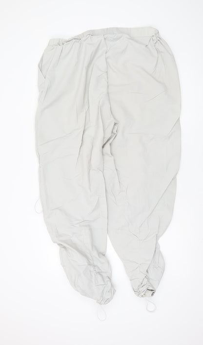 Womens UK Size 18 COLLUSION Relaxed Fit Cargo Grey Trousers