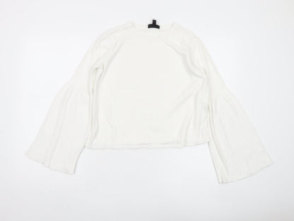 Womens UK Size UK 10 Topshop White Pullover Jumper