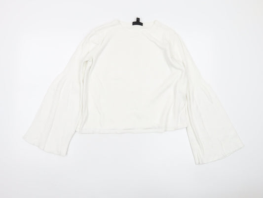 Womens UK Size UK 10 Topshop White Pullover Jumper