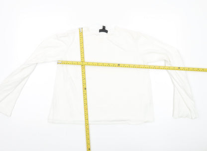 Womens UK Size UK 10 Topshop White Pullover Jumper