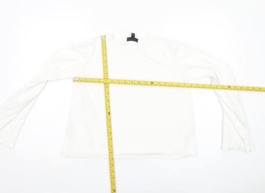 Womens UK Size UK 10 Topshop White Pullover Jumper
