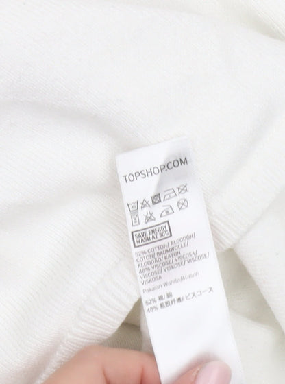 Womens UK Size UK 10 Topshop White Pullover Jumper