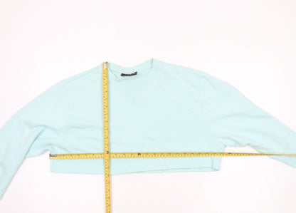 TALA Women's Blue Medium Crew Neck Sweatshirt, Casual Pullover