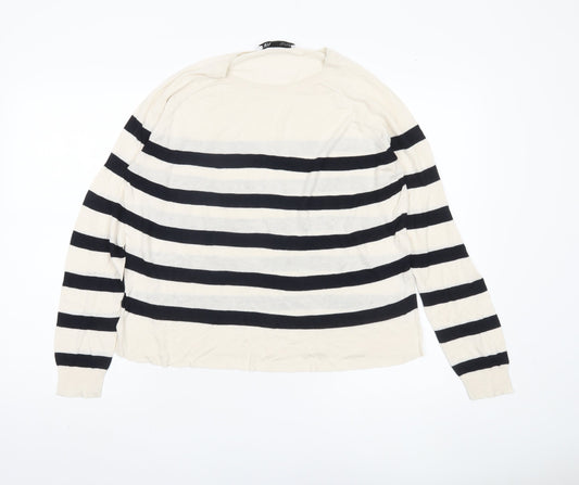 Womens UK Size 12 Zara Multicoloured Pullover Jumper