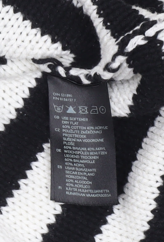Womens UK Size S H&M Black Pullover Jumper