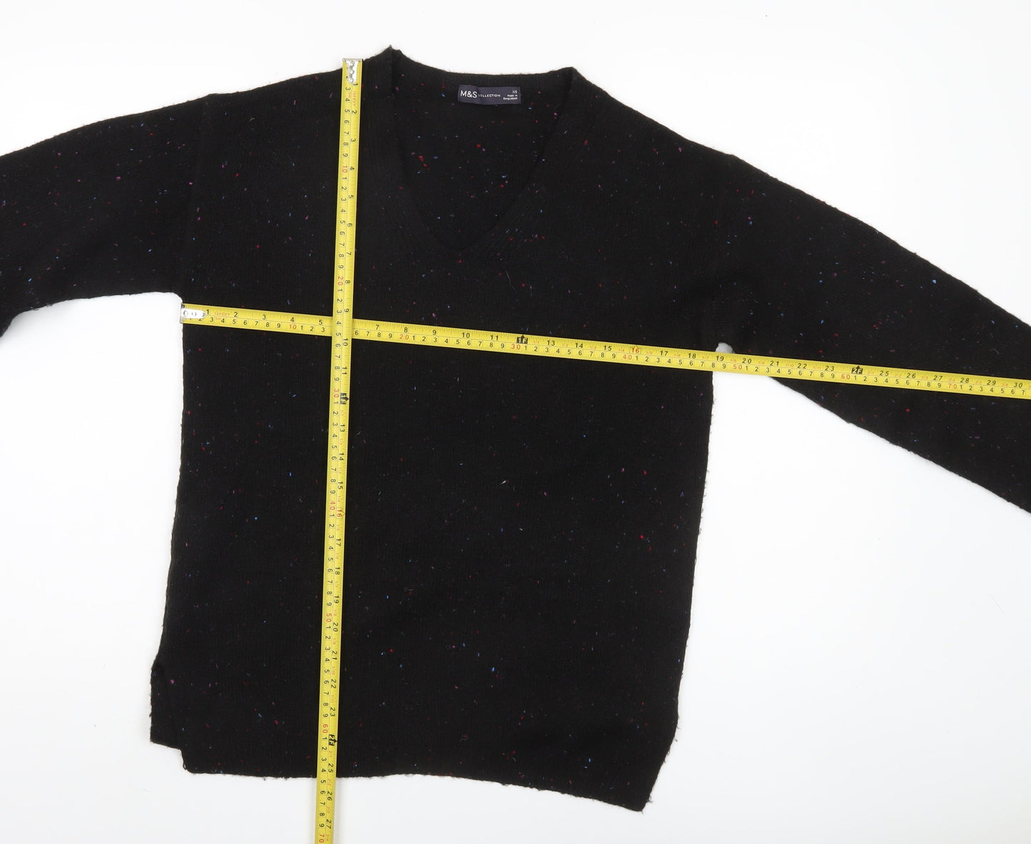 Womens UK Size XS Marks and Spencer Black Jumper Jumper