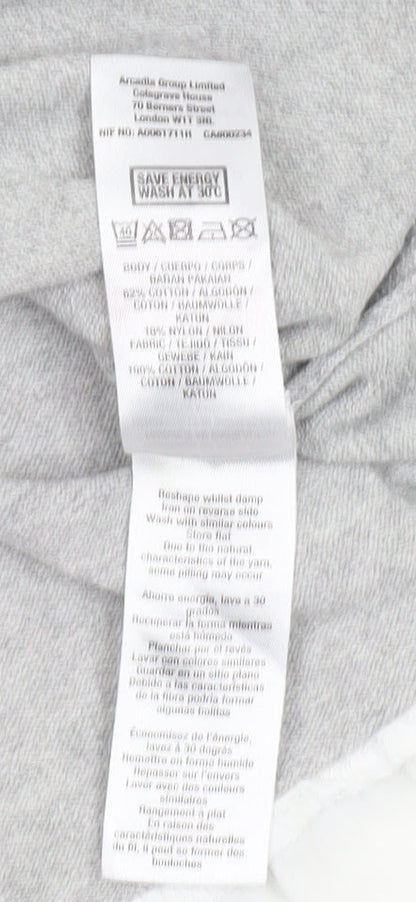 Womens UK Size 10 Dorothy Perkins Grey Pullover Jumper