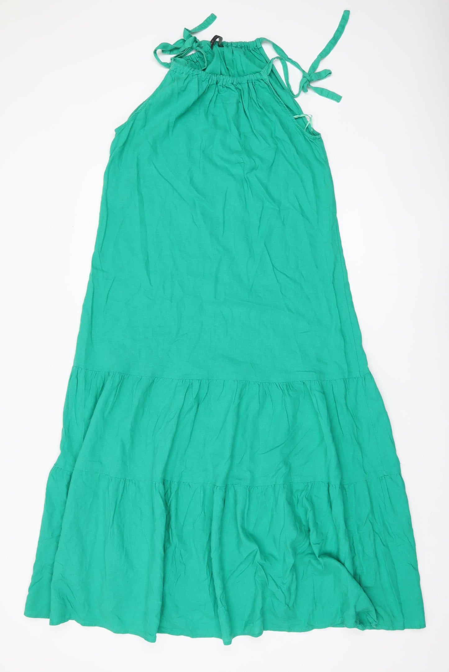 Marks and Spencer Women's Green Halter Dress