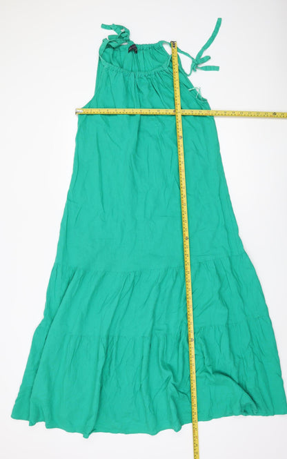 Marks and Spencer Women's Green Halter Dress