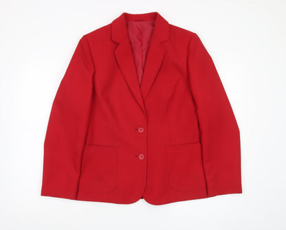 Marks and Spencer Women's Red Blazer Size 14