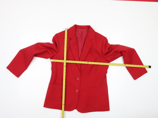 Marks and Spencer Women's Red Blazer Size 14