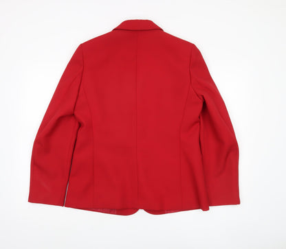 Marks and Spencer Women's Red Blazer Size 14