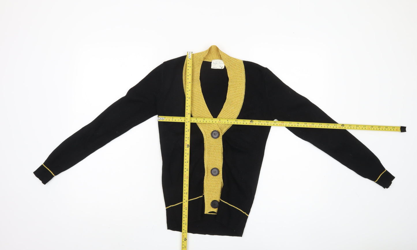 Womens UK Size S Dorothy Perkins Black Cardigan Jumper