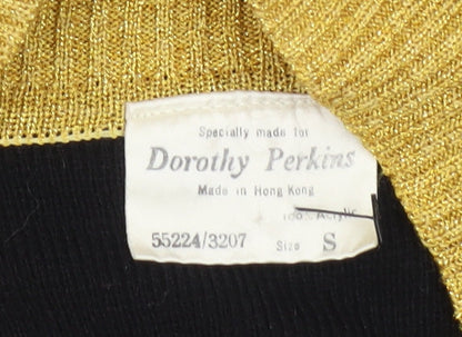 Womens UK Size S Dorothy Perkins Black Cardigan Jumper